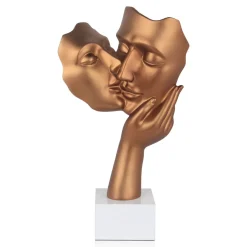 Secret Kiss 50cm Bronze Resin Indoor Sculpture