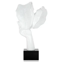 Secret Kiss 50cm White Resin Indoor Sculpture