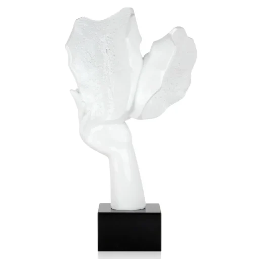 Secret Kiss 50cm White Resin Indoor Sculpture