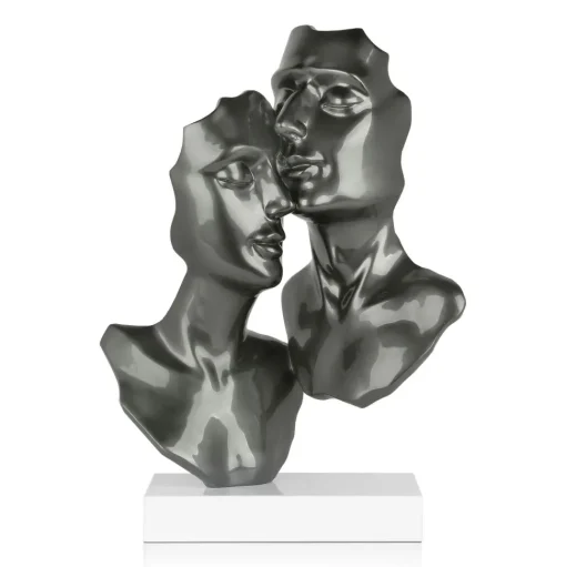 Secret Lovers 57cm Anthracite Resin Indoor Sculpture
