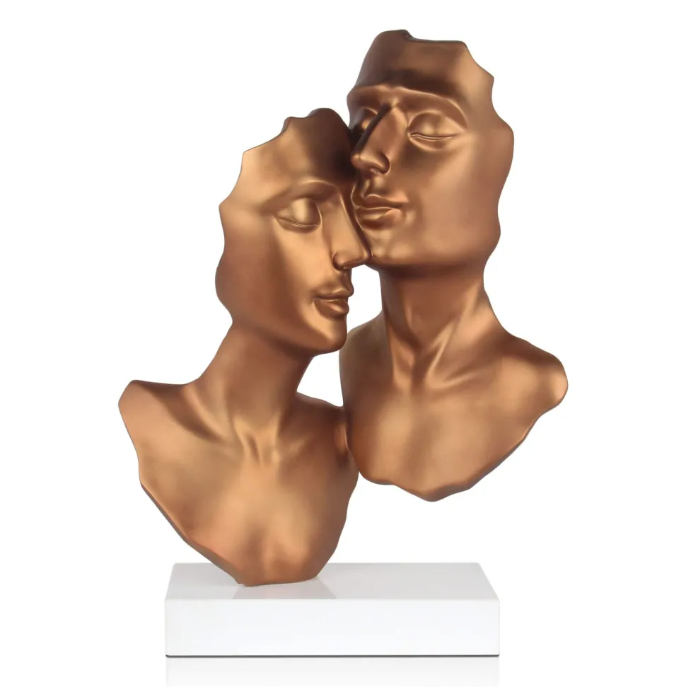 Secret Lovers 57cm Bronze Resin Indoor Sculpture