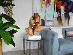 Secret Lovers 57cm Bronze Resin Indoor Sculpture