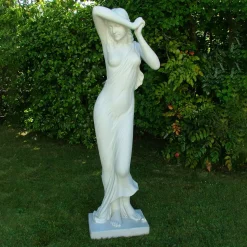 Shy Maiden 85cm Marble Resin Garden Statue