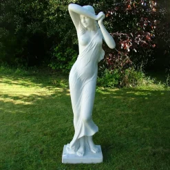 Shy Maiden 85cm Marble Resin Garden Statue