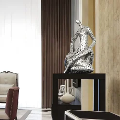 Silent Soul 81cm Silver Metal Indoor Sculpture