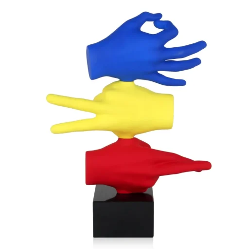 Silent Symbols 48cm Pop Art Resin Indoor Sculpture