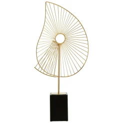 Solar Interlace 70cm Gold Metal Indoor Sculpture