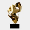 Spacial Drift 57cm Gold Metal Indoor Sculpture