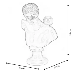 Stealth Titan 35cm Black Resin Indoor Sculpture