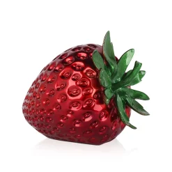 Strawberry Pop 31cm Red Resin Indoor Sculpture