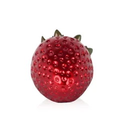 Strawberry Pop 24cm Red Resin Indoor Sculpture