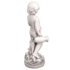 Summer Boy 73cm Stone Resin Garden Statue