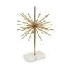Sunburst 46cm Gold Metal Indoor Sculpture