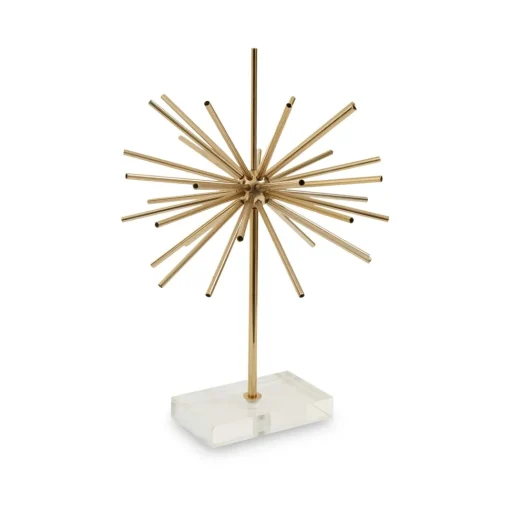 Sunburst 46cm Gold Metal Indoor Sculpture