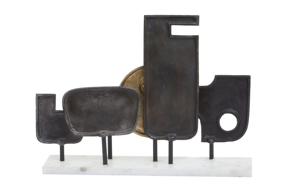 Symbolic 34cm Metal Indoor Sculpture