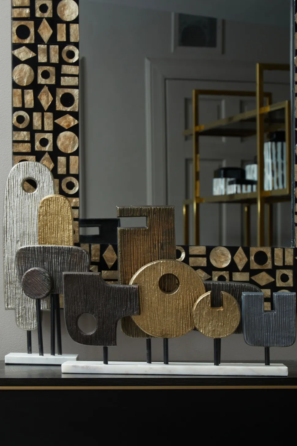 Symbolic 34cm Metal Indoor Sculpture