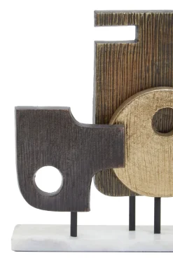 Symbolic 34cm Metal Indoor Sculpture