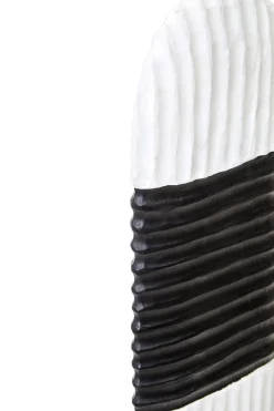 Tic-Tac 60cm Black & White Wood Indoor Sculpture