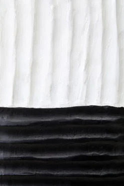 Tic-Tac 60cm Black & White Wood Indoor Sculpture