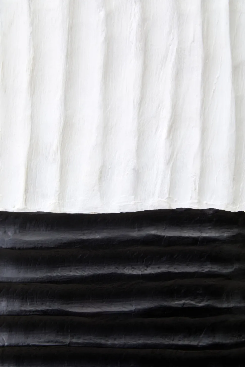 Tic-Tac 60cm Black & White Wood Indoor Sculpture