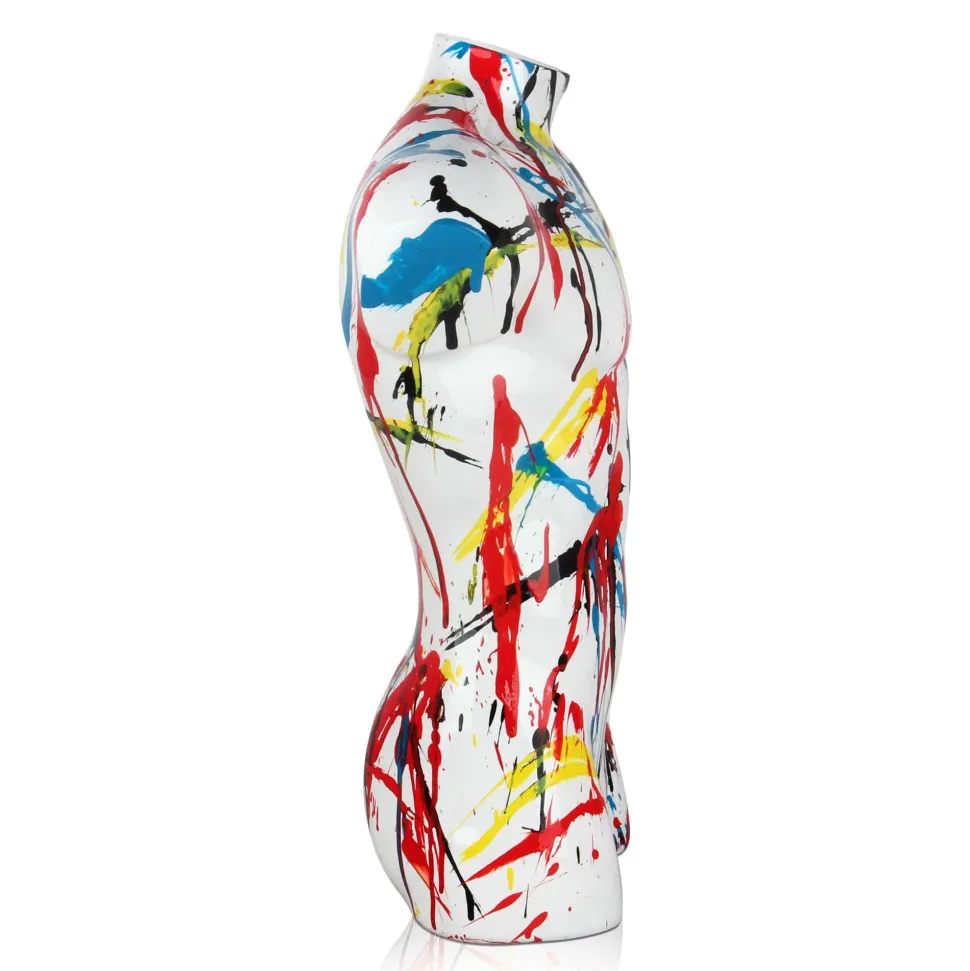 Valiant Torso 50cm Multicolour Resin Indoor Sculpture