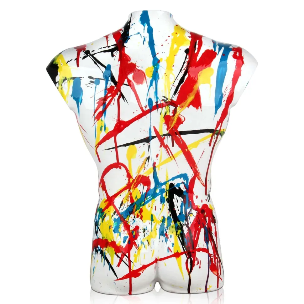 Valiant Torso 50cm Multicolour Resin Indoor Sculpture