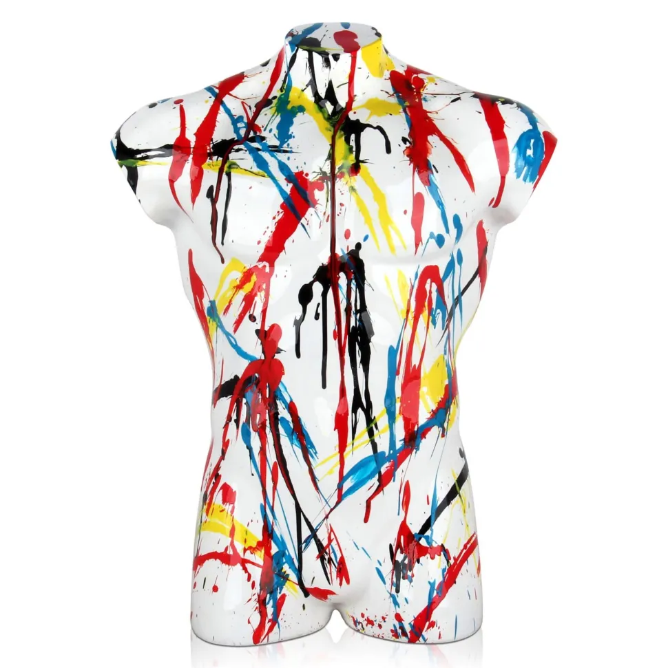 Valiant Torso 50cm Multicolour Resin Indoor Sculpture