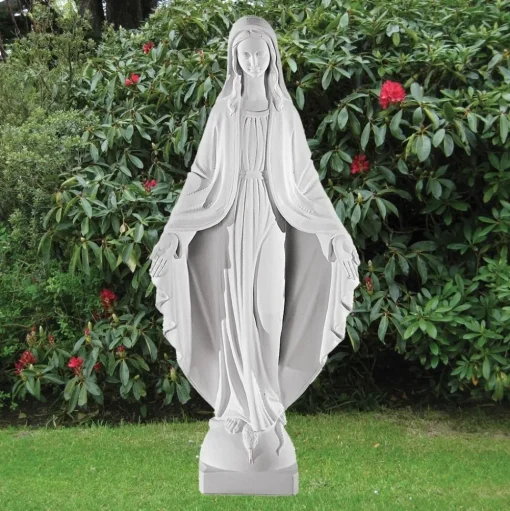 Virgin Mary 75cm Marble Resin Garden Statue
