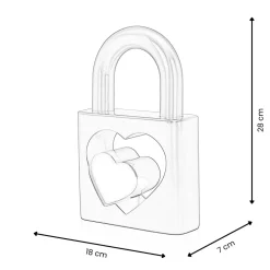 Wealth Padlock 28cm Gold Resin Indoor Sculpture
