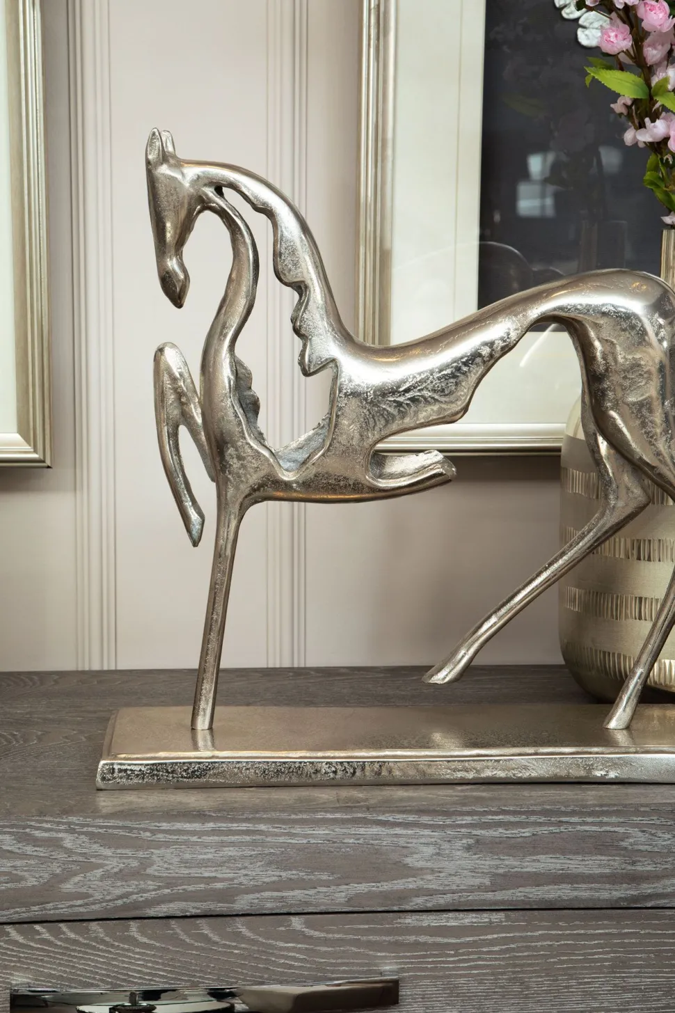 Wildheart Horse 48cm Metal Indoor Statue