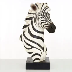 Zen Zebra 54cm Resin Indoor Sculpture