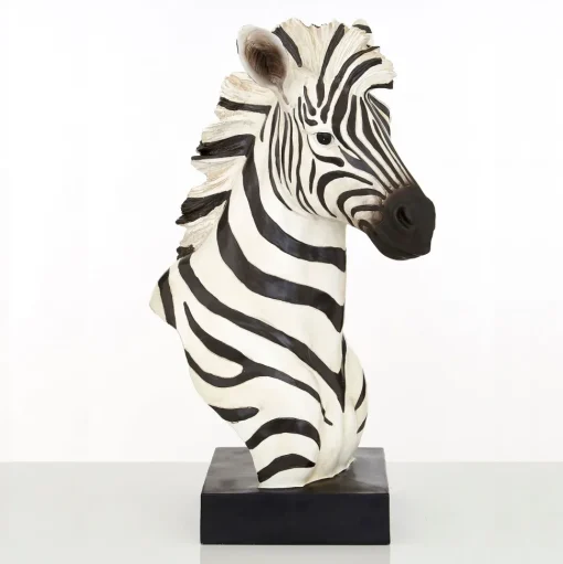 Zen Zebra 54cm Resin Indoor Sculpture